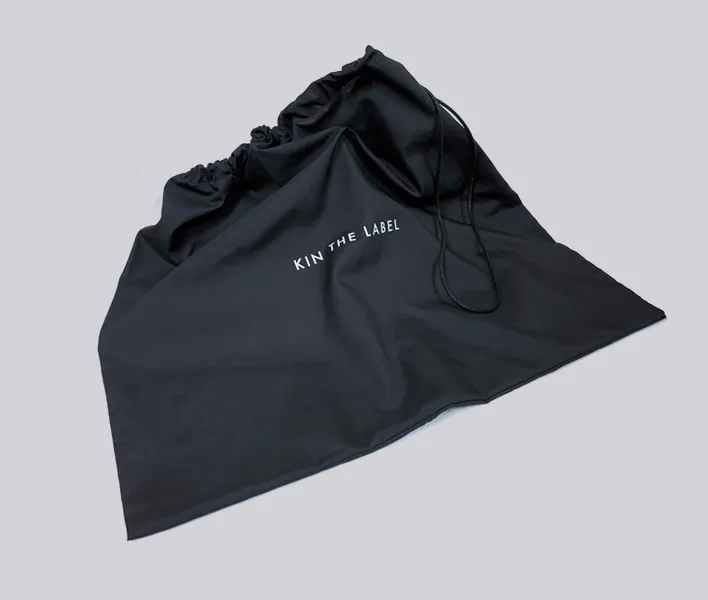 Kin custom dust bag printed branding.