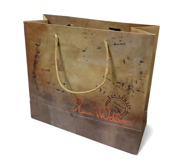 Printed paper carrier bags