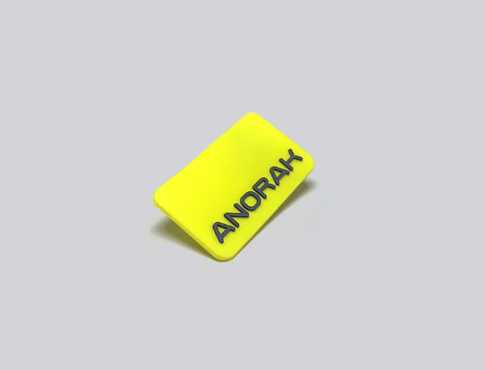 Anorak PVC Rubber Label