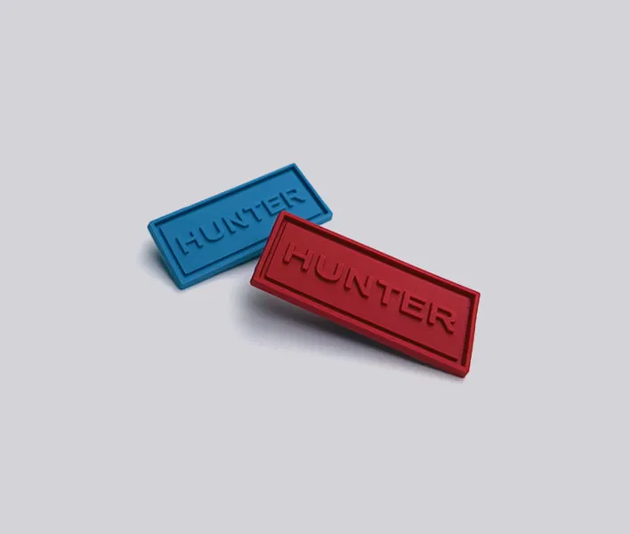 Hunter PVC rubber logos.