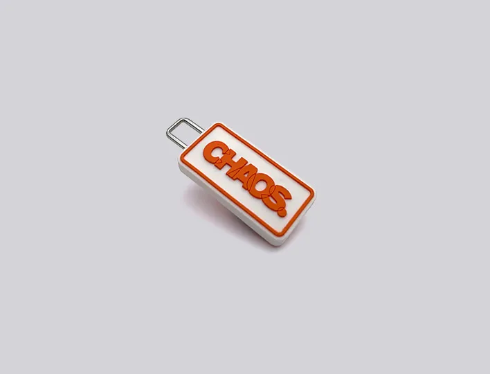 Chaos PVC Zipper Pull